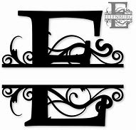 Image result for Split Letter Monogram E