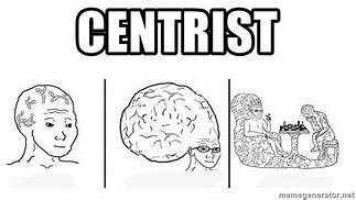 Image result for Centrist Brain Meme