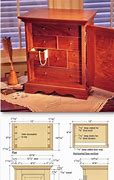 Image result for Free Plans for a Mini Chest of Drawers Jewelry Box