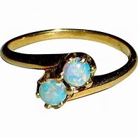 Image result for 14K Yellow Gold Opal Rings
