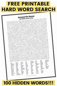 Image result for Free Printable Hidden Word Search
