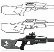 Image result for How to Draw a Laser Tag Gun