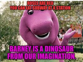 Image result for No Love for Barney Memes