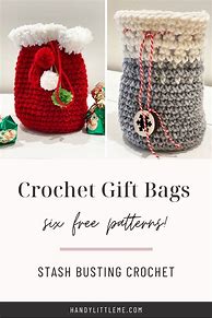 Image result for Crochet Gift Bag Pattern