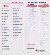 Image result for Comcast Cable TV Channel Numbers