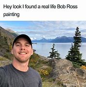 Image result for Bob Ross Wholesome