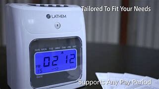Image result for Lathem Battery Time Clock