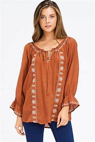 Image result for Plus Size Brown Blouse