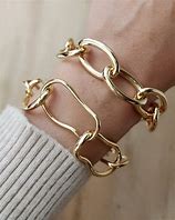 Image result for Gold Chain Link Bracelet