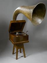 Image result for Vintage Record Player with Horn