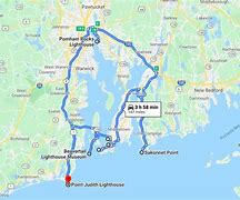 Image result for Rhode Island Lighthouses Map
