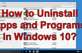 Image result for Uninstall Apps and Programs