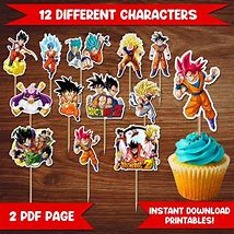 Image result for Dragon Ball Z Cake Topper Printable Free