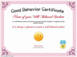 Image result for Certificate of Good Student
