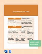 Image result for Amazon Bill of Lading Template