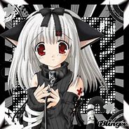 Image result for Anime Girl with Cat Headphones Emo