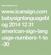 Image result for Learn American Sign Language Numbers