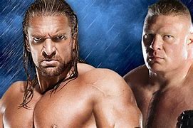 Image result for Triple H vs Brock Lesnar