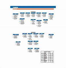 13 Football Depth Chart Template Free Sample Example