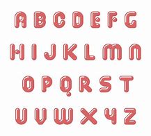 Image result for Bold Bubble Letters Alphabet