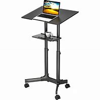 Image result for Collapsable Laptop Stand On Wheels