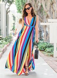 Image result for Rainbow Maxi Dress