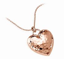 Image result for Heart Necklace 14K Rose Gold