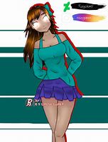 Image result for Minecraft Female Herobrine Anime