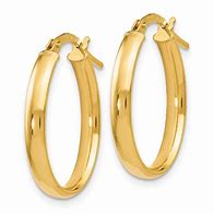 Image result for 14 Carat Gold Hoop Earrings