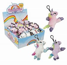 Image result for Sittng Purple and Pink Unicorn Plush Keychain