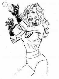 Image result for Invisible Woman Fantastic Four Coloring Pages