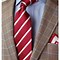 Image result for Striped Tie Red and White