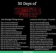 Image result for Stranger Things 30-Day Challenge