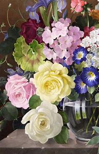 Image result for Still Life Paintings of Flowers