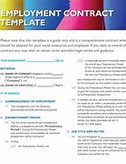 Image result for Temporary Employment Contract Template
