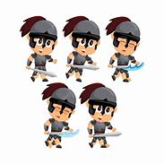 Image result for Spartan Character 2D Vector