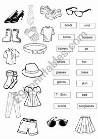 Image result for What Do You Wear Worksheet