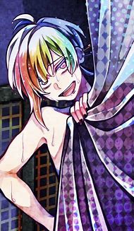 Image result for Crazy Anime Boy with Rainbow Hair