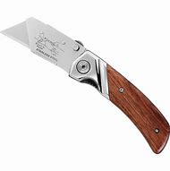Image result for Wood Handle Folding Utility Knife