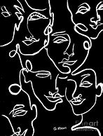 Image result for Abstract Face Print