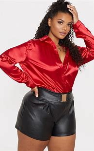 Image result for Plus Size Satin Tops