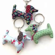 Image result for Key Rings to Make Out of Fabric