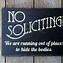 Image result for No Soliciting Signs Printable Funny