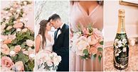 Image result for Blush Champagne Wedding Theme