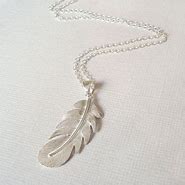 Image result for Sterling Silver Feather Necklace