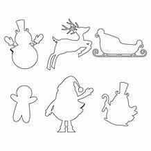 Image result for Christmas Cut Out Shapes