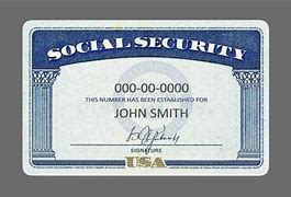 Image result for Blank SSI Card