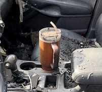 Image result for Stanley Mug Car Fire