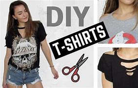 Image result for DIY Cut Tee Shirt