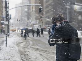 Image result for Woman On Phone in Snow